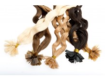 Extensions Haarverlängerung gelockt 40 - 50 cm Echthaar