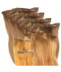 Premium Clip-in Extensions-Set für Haarverlängerung aus Echthaar in 45cm
