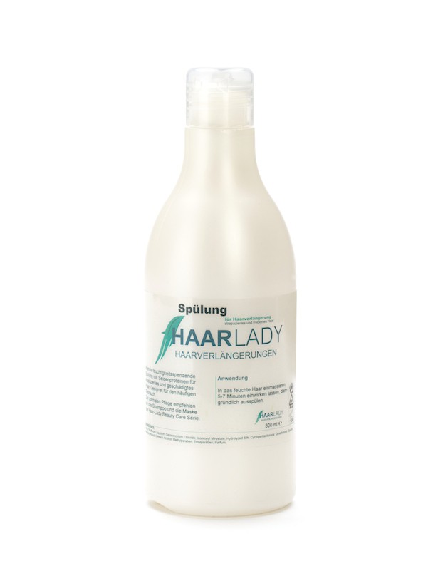 Spülung für Haarverlängerung | Haarverdichtung mit Echthaar, 300 ml